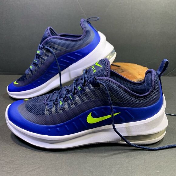 Nike Air Max Axis Sneakers Blue White Yellow Shoe Size- 7.5 Womens or Youth 6Y